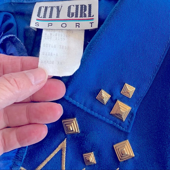 COPY - Blue Vintage Jacket - Picture 3 of 4